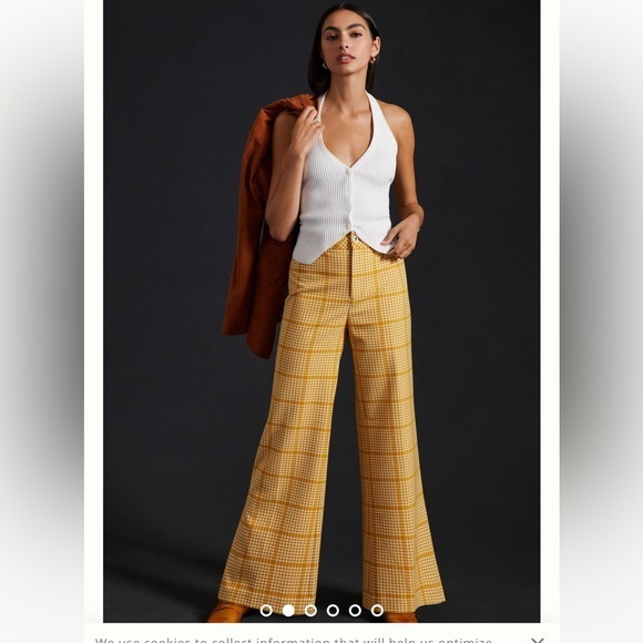 Anthropologie Pants - Anthropologie Maeve Retro Plaid Trousers, NWT, size 16